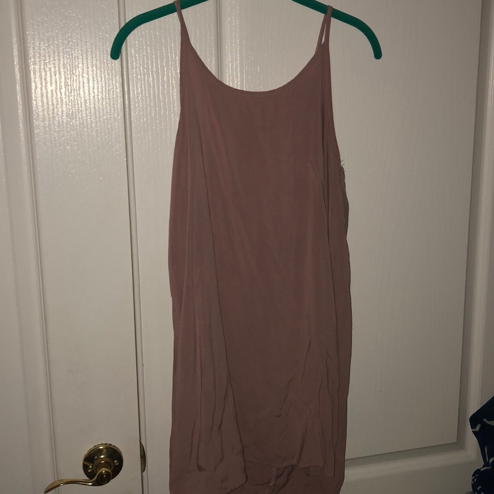 pink flowy dress